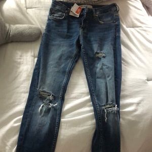 Zara basic denim jeans, New w tags
